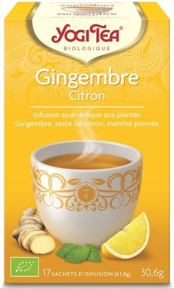 BIO - Gingembre/citron - 17x2g - Yogi Tea