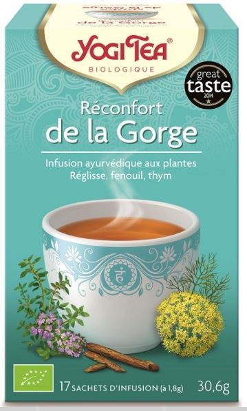 BIO - reconfort de la gorge - 17x2g - Yogi Tea