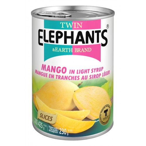 Mango slices in syrup - twin elephants - 425g