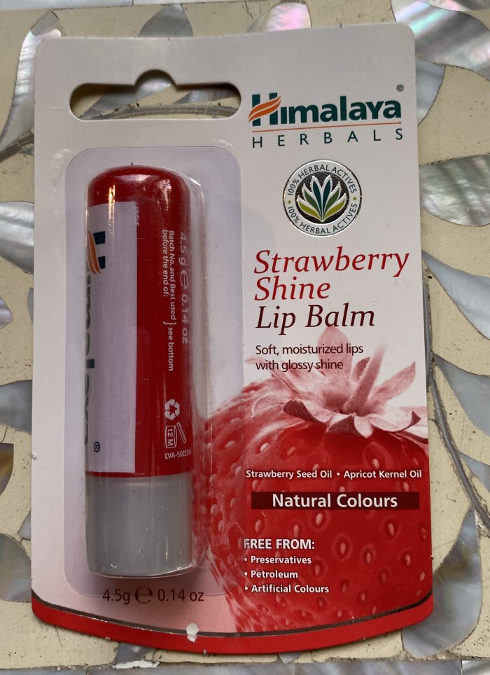 strawberry shine lip balm