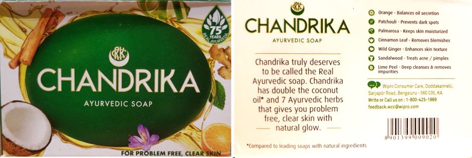 Savon ayurvedique Chandrika 125 gr