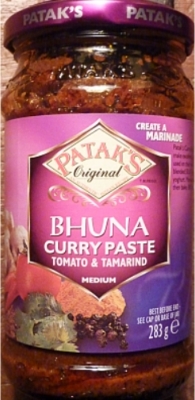 Bhuna curry paste - medium - Patak's - 283 g #RECETTE#