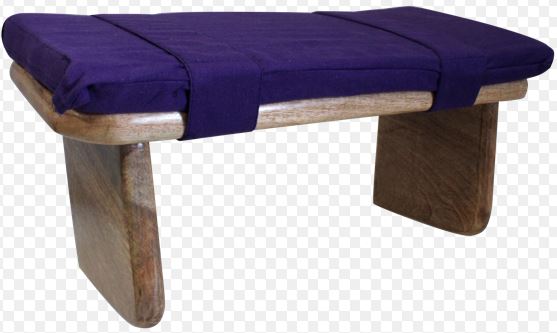 YOGA - BANC DE MEDITATION - COUSSIN VIOLET