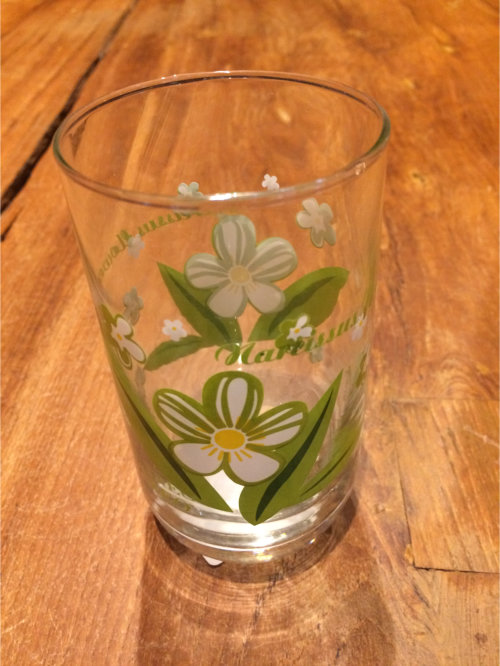 Verre à jus décoré