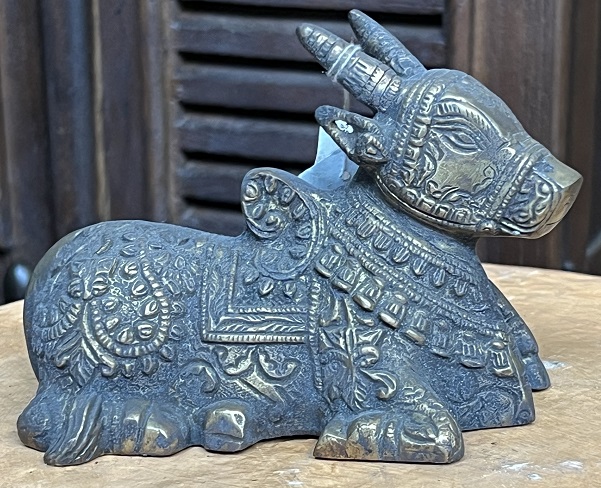 Nandi en métal, 10x14cm