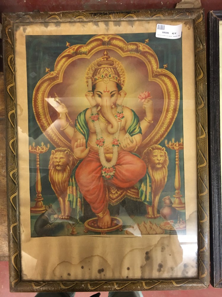 Imprime couleur sur papier, Ganesh, 54x38,5cm