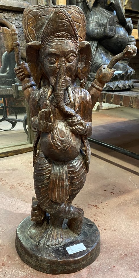 Ganesh en bois, Nepal, 83,5 cm