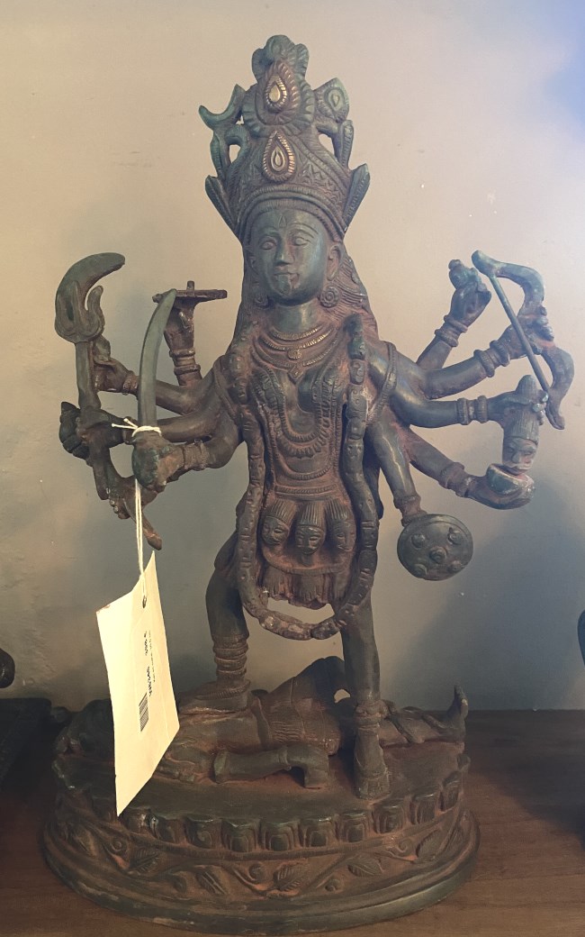 Kali en metal, 36,5 cm