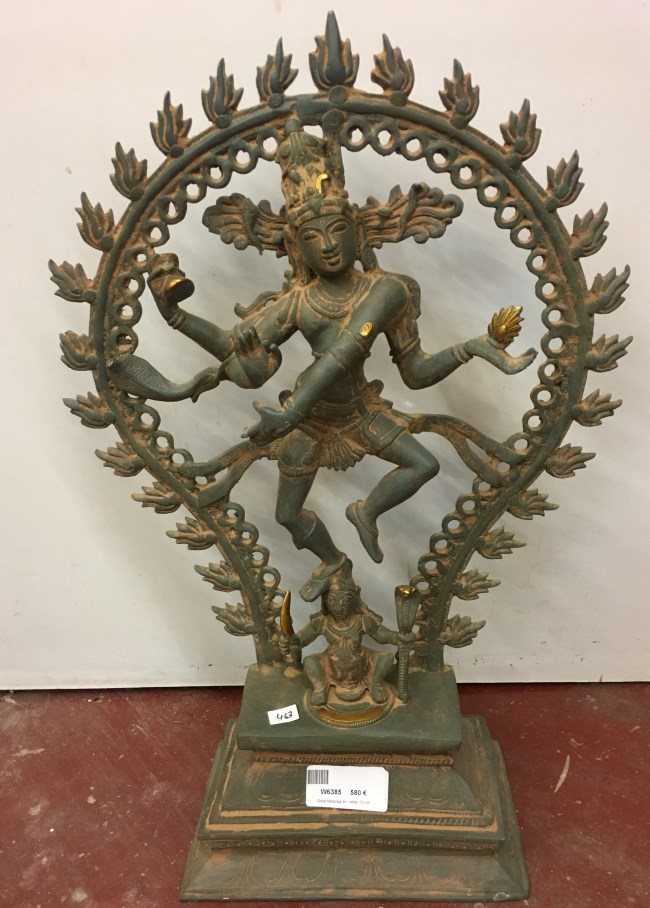 Shiva Nataraja en metal, 50 cm