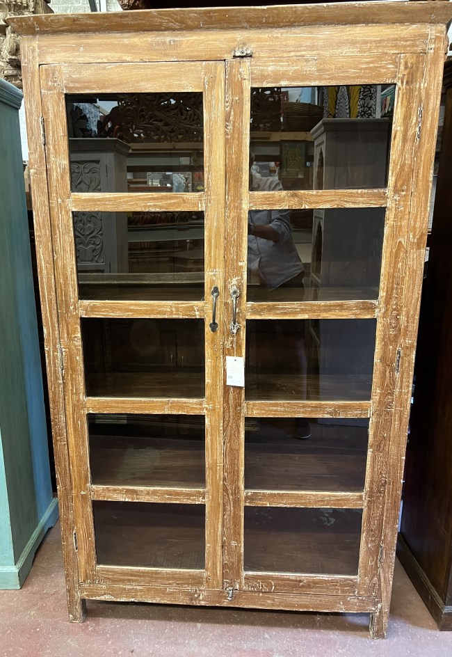 Vitrine decapee H184x L110x P47