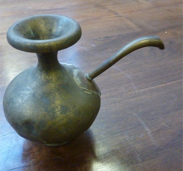 Pot en mÃ©tal avec long bec verseur, 15cm