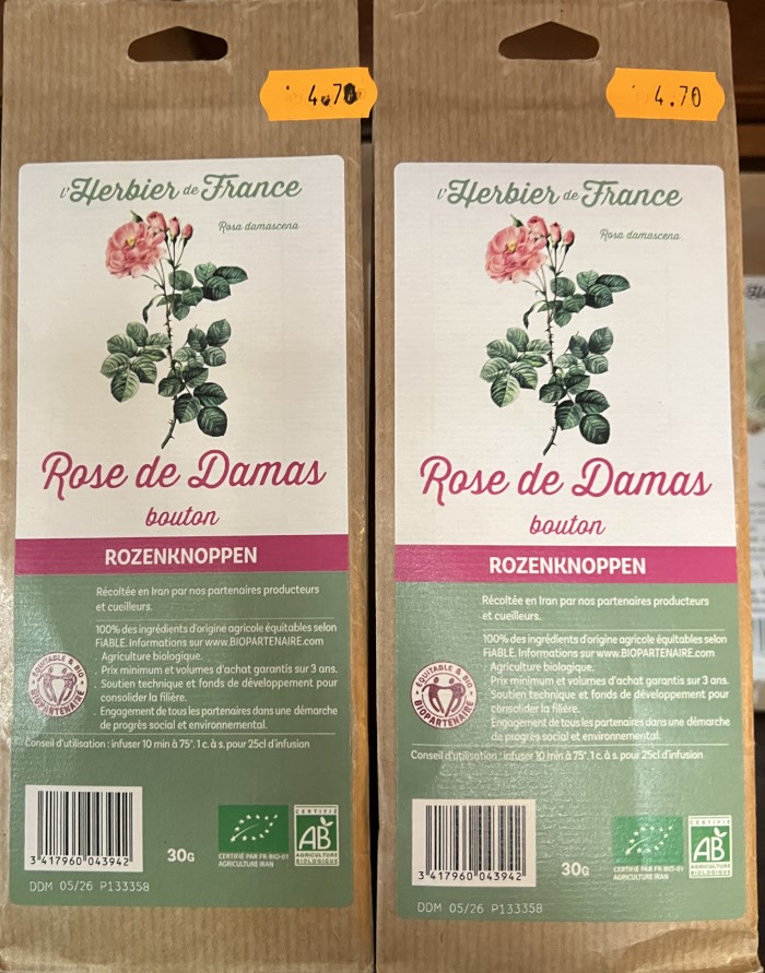 BIO - Rose bouton - 30g - Herbier de France