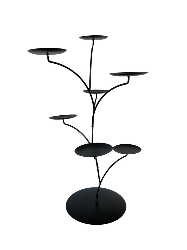 Presentoir en metal pour 7 photophores Lotus [vendu sans photophores]