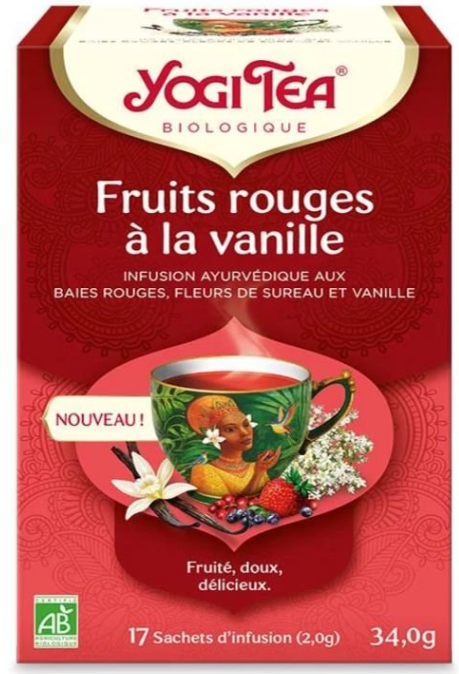 BIO - Fruits rouges vanille - 17x2g - Yogi Tea