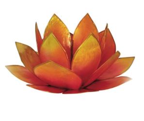 Photophore Lotus / Rose-Jaune