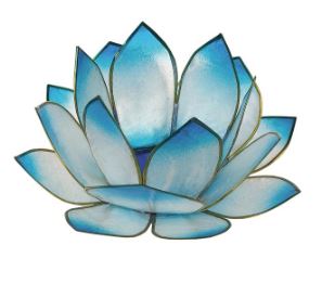 Photophore Lotus / Turquoise