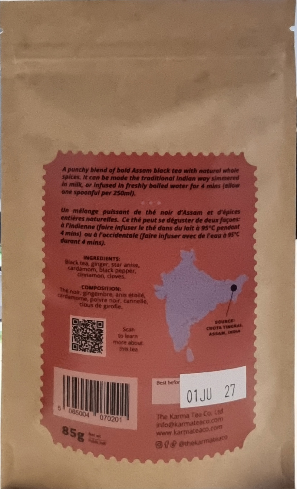Kolkata chai - 85g - Karma Tea Co.