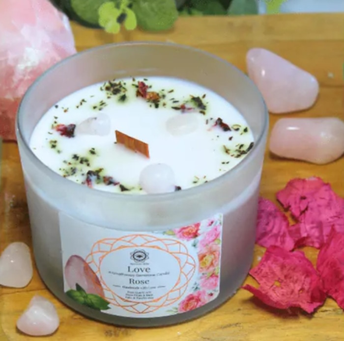 Bougie Litho Green Tree Amour Rose [DG]