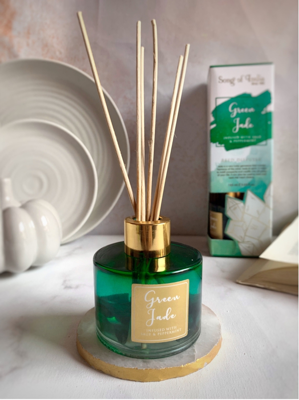 Diffuseur de parfum Pierres de Guérison Jade vert