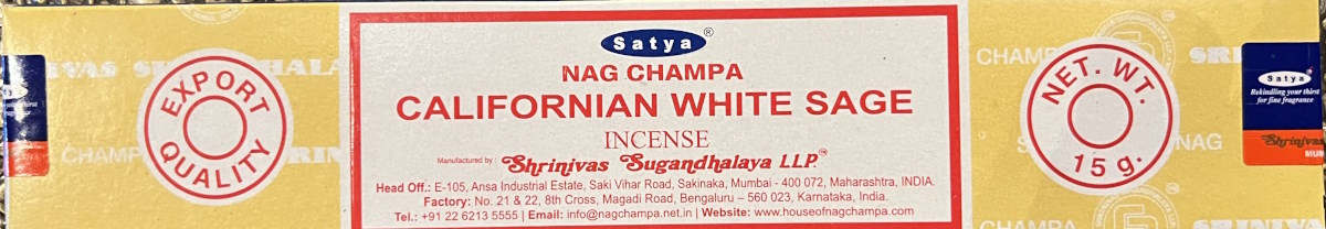 Satya Sauge blanche Californie Sticks