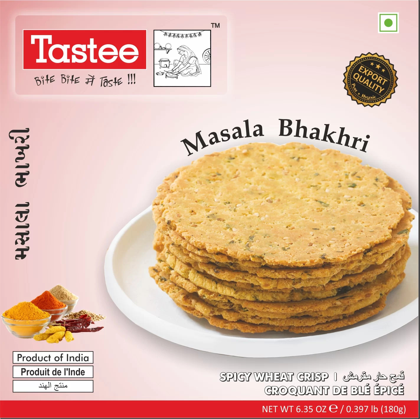 Masala Bhakhri - 180g - Tastee