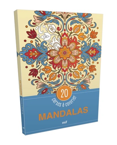 MANDALAS. 20 cartes à colorier [Mercileslivres]