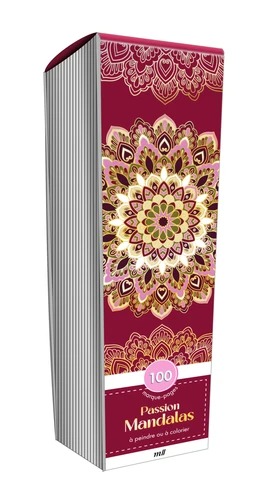 PASSION MANDALAS. 100 marque-pages à peindre ou à colorier [MLL]