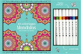 48 COLORIAGES MANDALAS [Coffret + feutres / MLL]