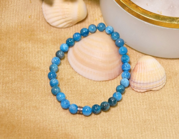 Bracelet Apatite Perles rondes 6 mm