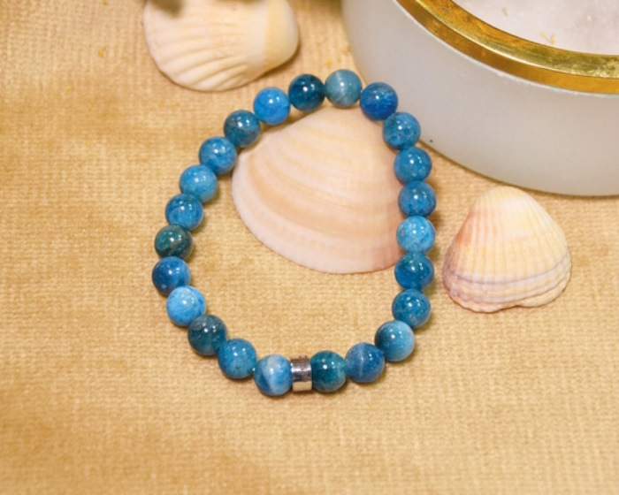 Bracelet Apatite Perles rondes 8 mm