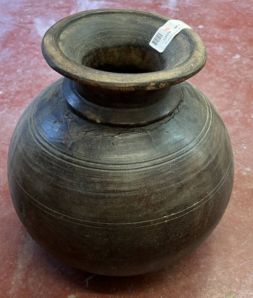 Pot en bois naturel, 27-30cm