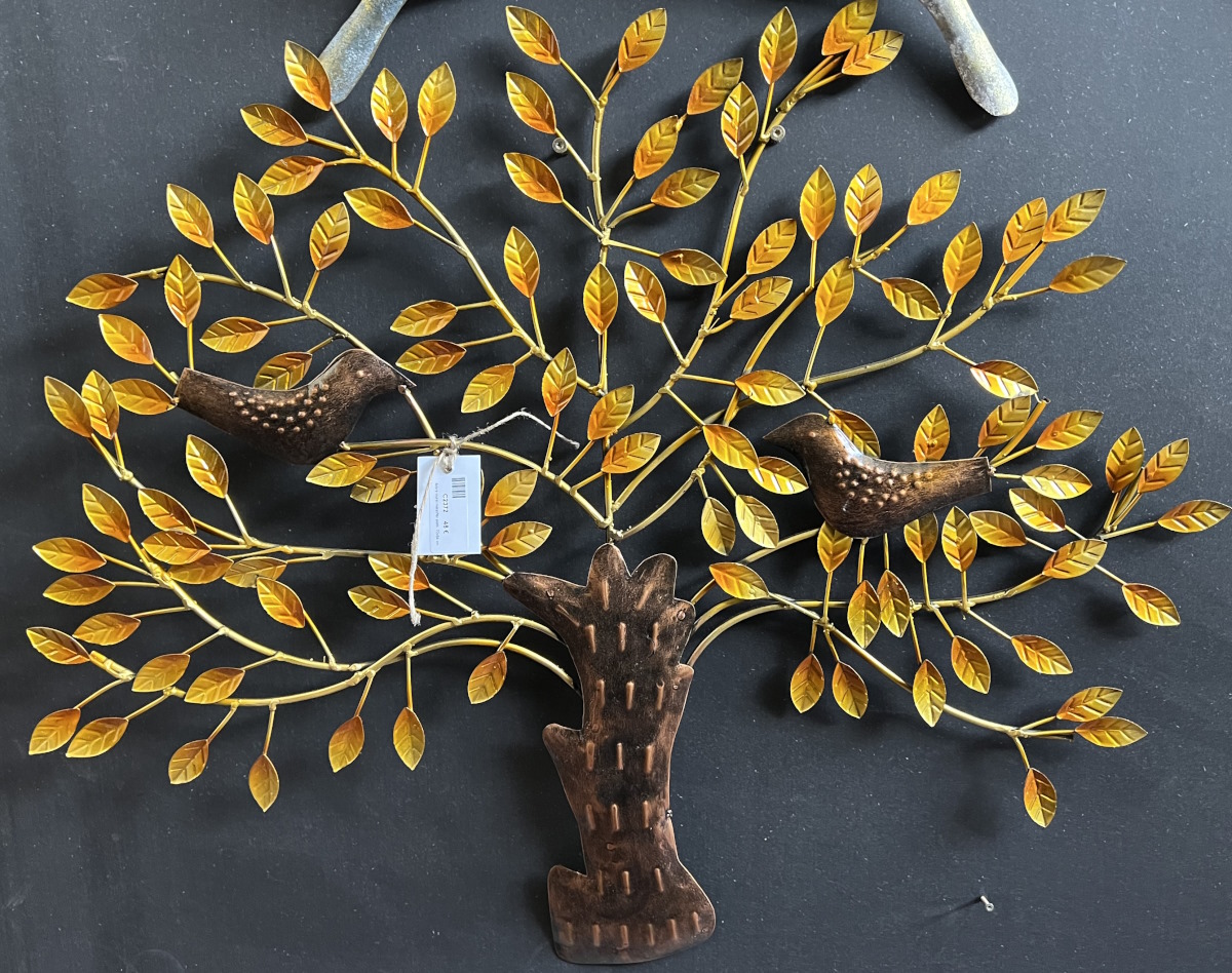 Arbre mural metal / fer peint, 72x84 cm