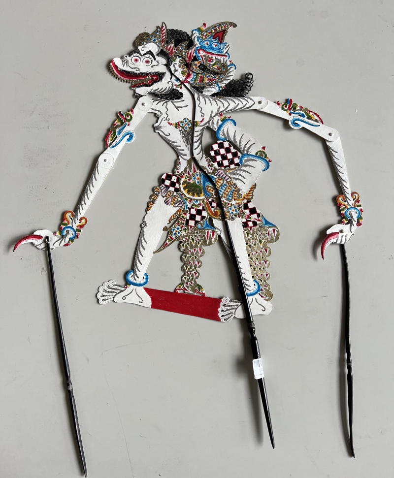 Marionnette theatre d'ombres, Java, démon 65cm