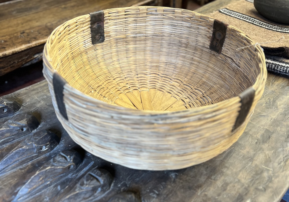 Panier en bambou, 25 x diam 55 cm