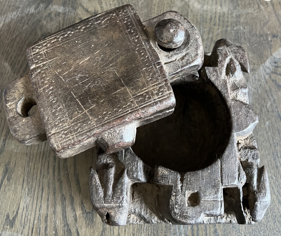 boite épices ancienne 20X17cm