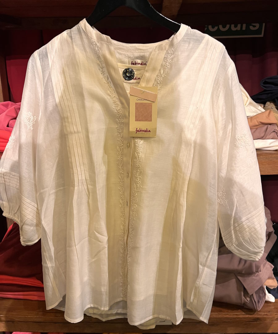 TUNIQUE   beige  2 pi&egrave;ces