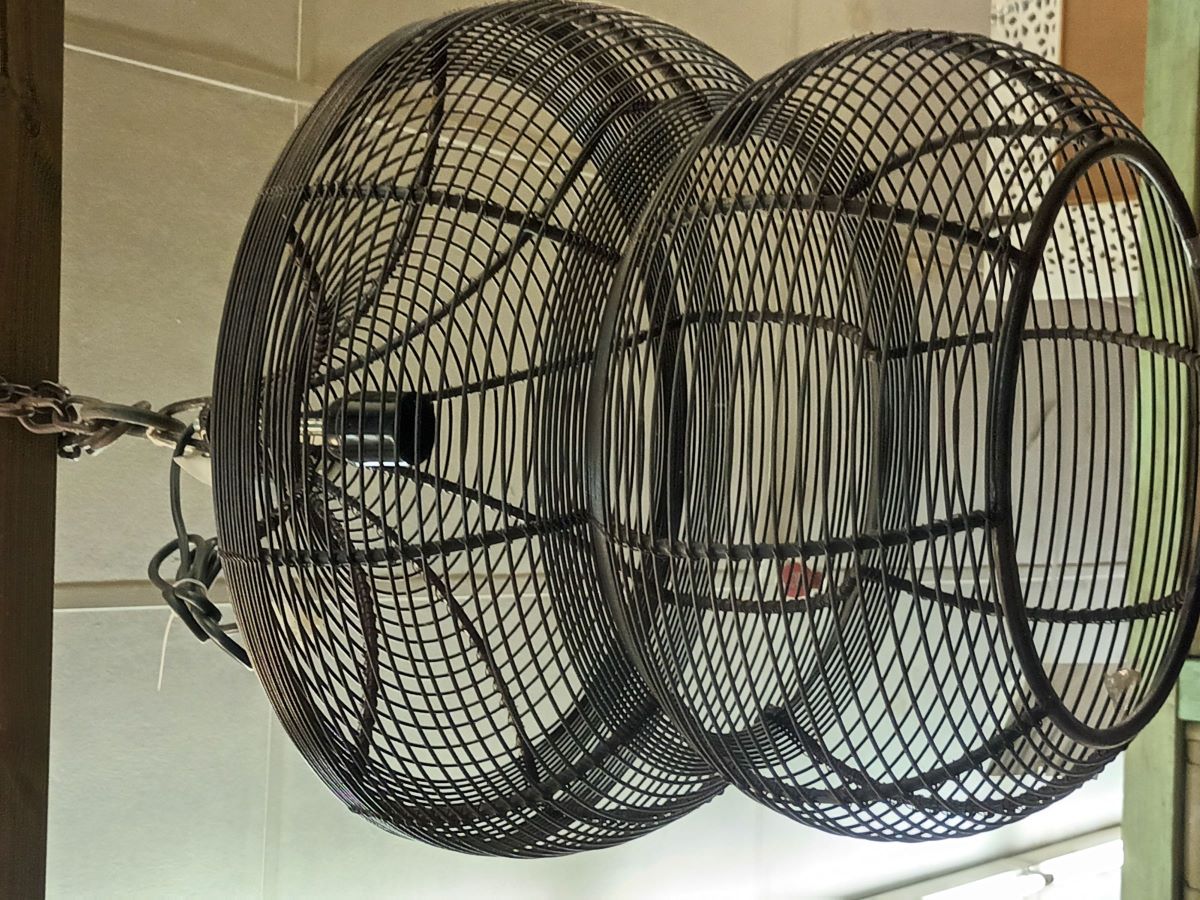 Lampe metal environ 50x45