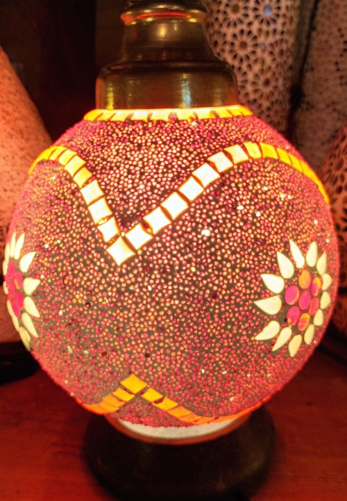 Lampe table boule diam 16cm