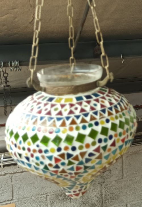 Lampe mosaique design petit modele