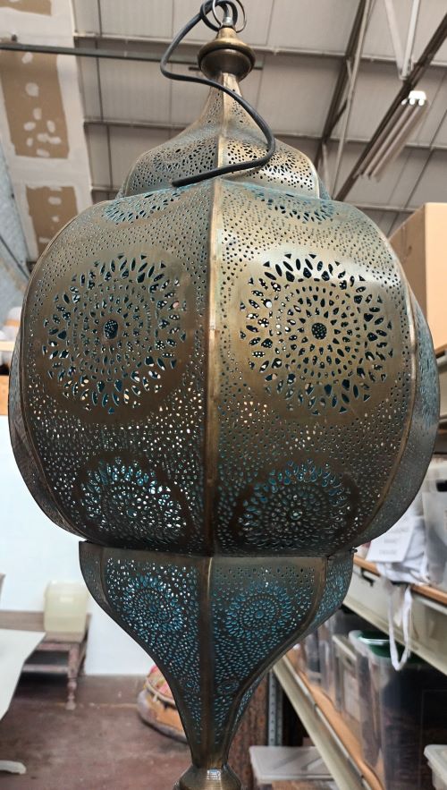 Lanterne octogonale metal 65 cm