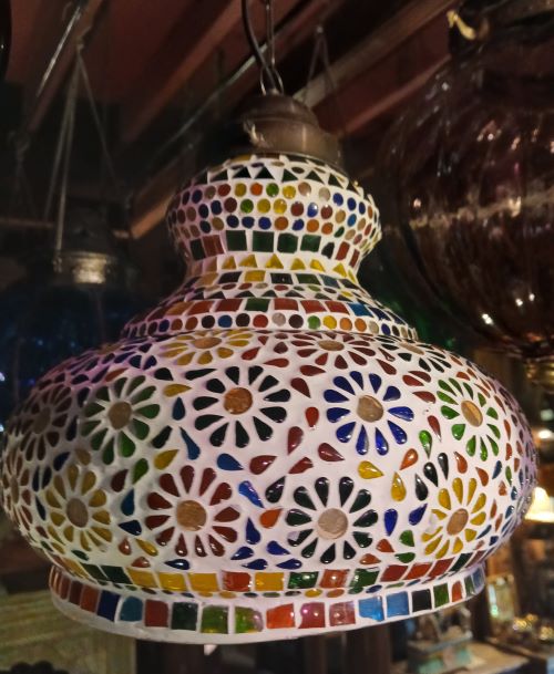 Suspension mosaique diam env 30 x h28