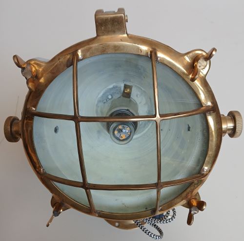 Lampe de bateau en laiton 25x37