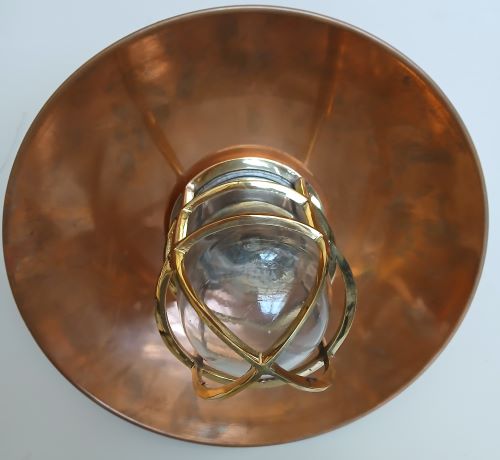 Lampe de bateau en laiton 27x28
