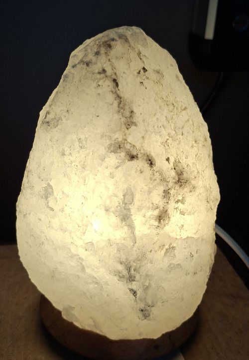 Lampe Cristal de sel +- 20 cm