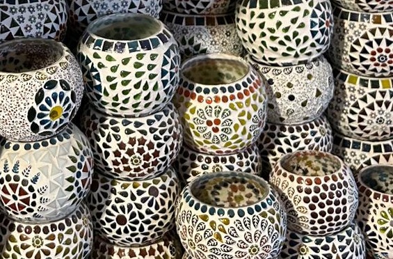 Photophore mosaique 9 cm