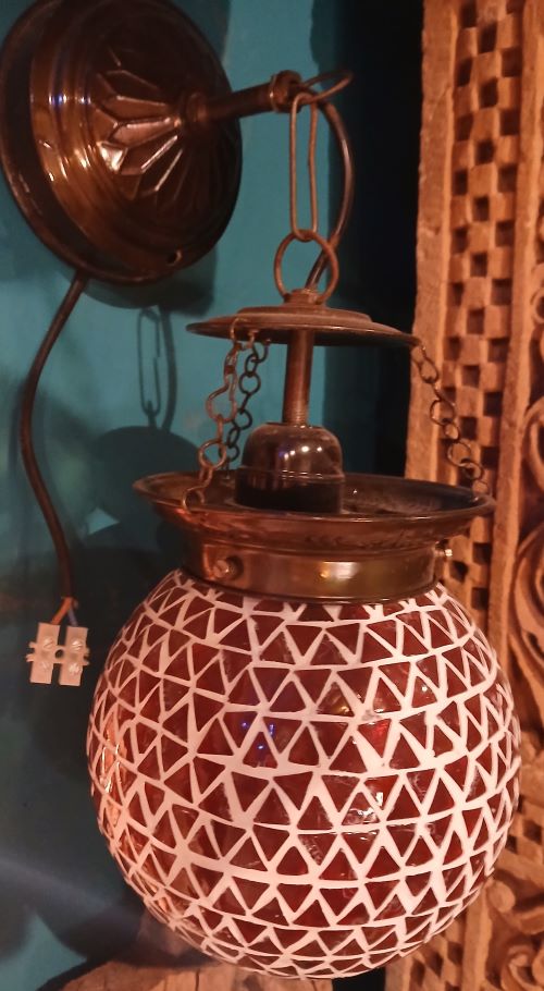 Lampe murale mosaïque