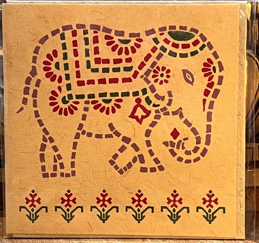 Carte carrÃ©e+env eleph (13.5x13.5)