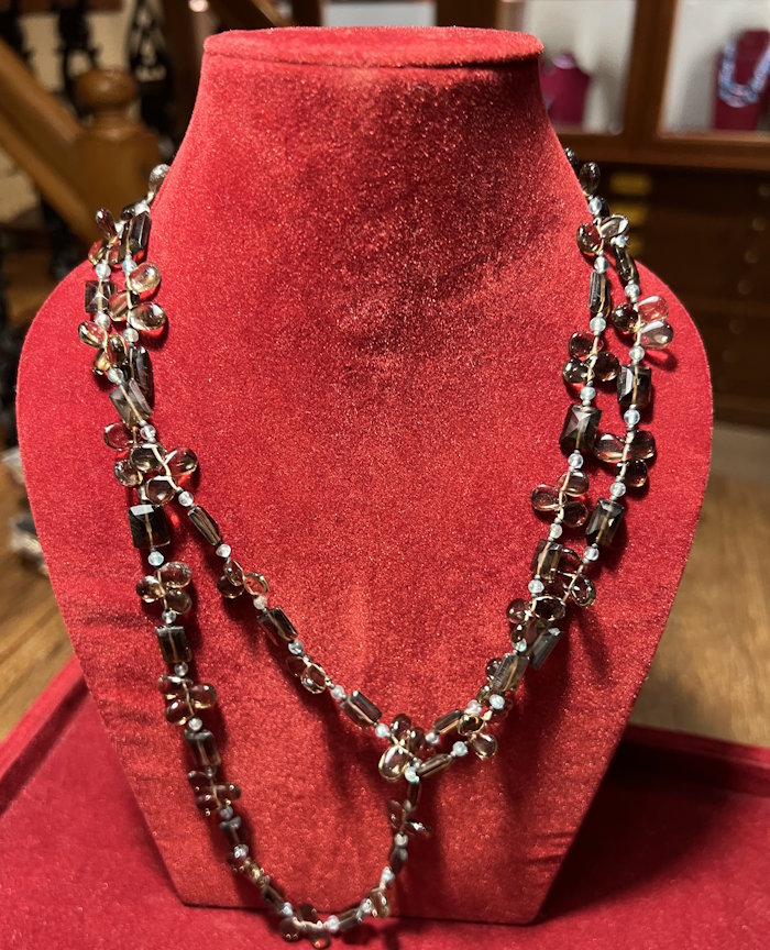 Collier argent Quartz