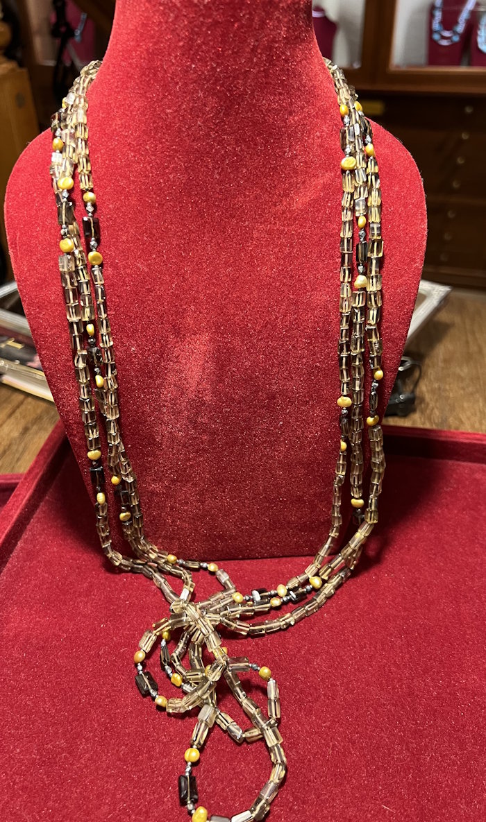 Collier argent Quartz 