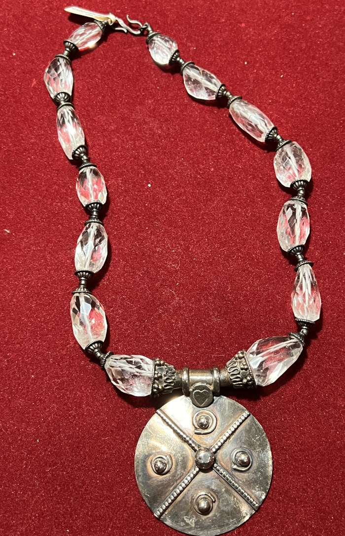 Collier argent Cristal